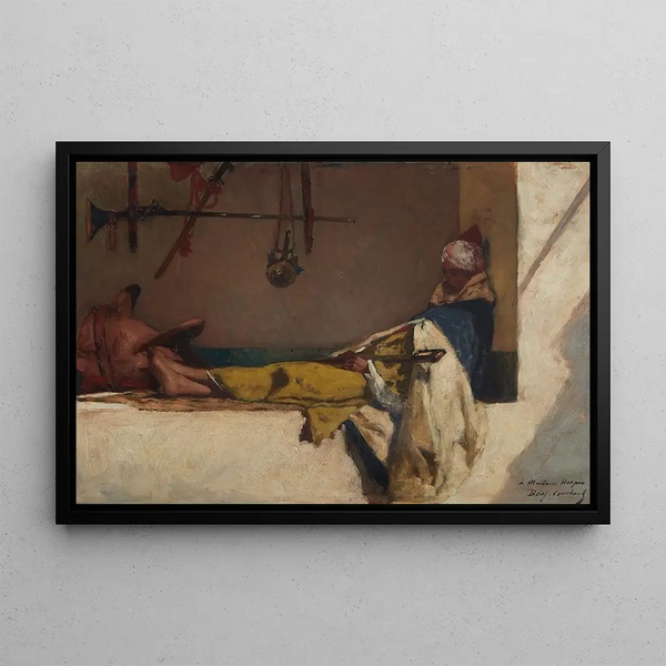 "Au repos" - Jean-Joseph Benjamin-Constant — framed artwork on a wall