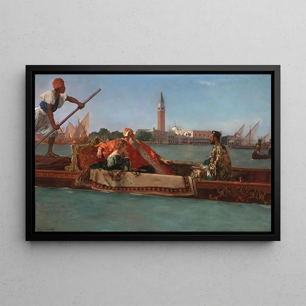 Doge of Venice - Jean-Joseph Benjamin-Constant — framed artwork on a wall