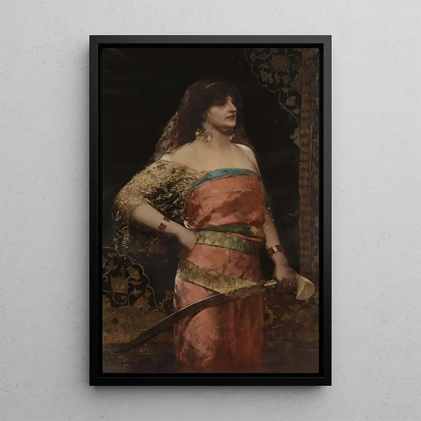 Judith - Jean-Joseph Benjamin-Constant — framed artwork on a wall