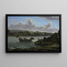 The Departure for the Hunt - Jean-Joseph-Xavier Bidauld — framed artwork on a wall