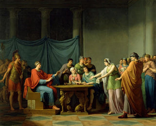 Bérénice reproaching Ptolemy - Jean-Joseph Taillasson — artwork view
