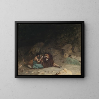 Androcle - Jean-Léon Gérôme — framed artwork on a wall