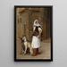 Arnaut et deux Lévriers - Jean-Léon Gérôme — framed artwork on a wall