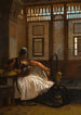 Arnaut au Repos - Jean-Léon Gérôme — framed artwork on a wall