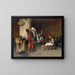 Café House au Caire, coulée de balles - Jean-Léon Gérôme — framed artwork on a wall