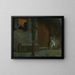 Cupid at the door under the storm - Jean-Léon Gérôme — framed artwork on a wall