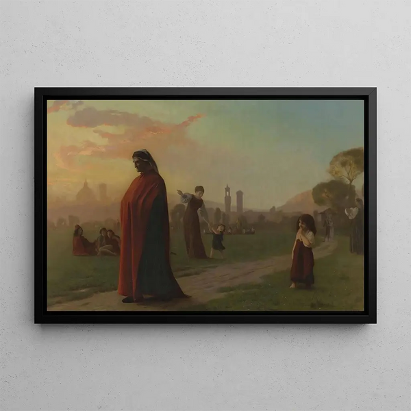 Dante - Jean-Léon Gérôme — framed artwork on a wall