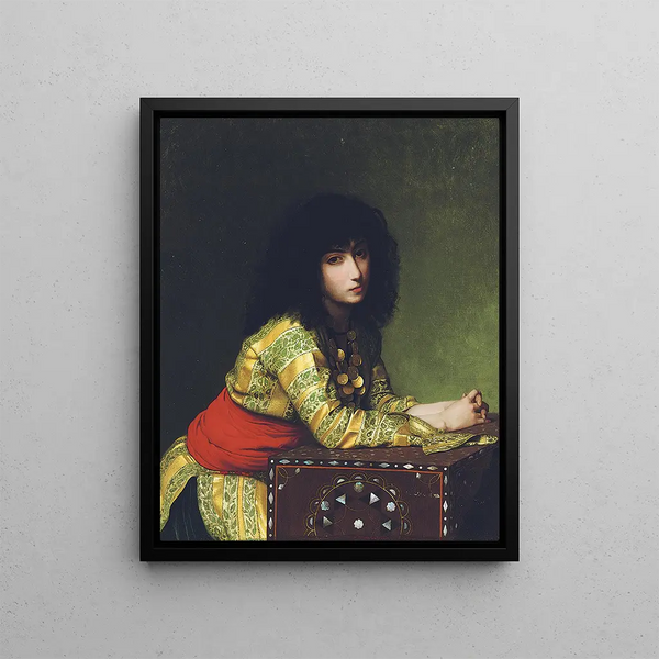 Egyptian Girl Painting - Jean-Léon Gérôme — framed artwork on a wall