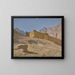 The Monastery of Saint Catherine - Jean-Léon Gérôme — framed artwork on a wall