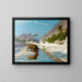 Lion in the Desert - Jean-Léon Gérôme — framed artwork on a wall