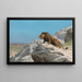 Lion en alerte - Jean-Léon Gérôme — framed artwork on a wall