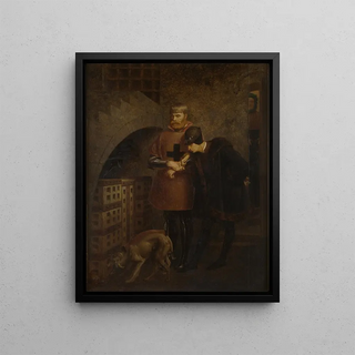 JeanLon Grme - Louis XI of France visiting Cardinal Balue in his iron cage.webp