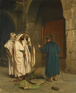 JeanLon Grme - Old Jew with three Arabs.webp