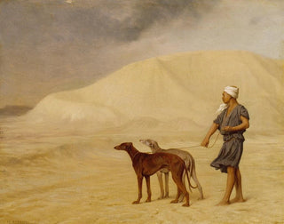 in the desert - Jean-Léon Gérôme — artwork view