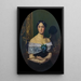 Portrait of Woman - Jean-Léon Gérôme — framed artwork on a wall