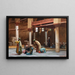 Prayers in the Mosque - Jean-Léon Gérôme — framed artwork on a wall