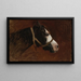 Profile of a Horse - Jean-Léon Gérôme — framed artwork on a wall