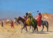 Cavaliers traversant le désert - Jean-Léon Gérôme — artwork view