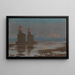 The Nile in Flood, Thebes - Jean-Léon Gérôme — framed artwork on a wall