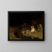 Tiger and Its Cubs - Jean-Léon Gérôme — framed artwork on a wall