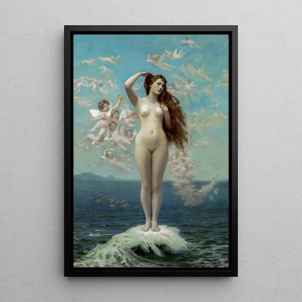 Venus Emerge - Jean-Léon Gérôme — framed artwork on a wall