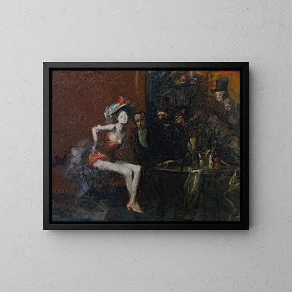 Café - Jean-Louis Forain — framed artwork on a wall
