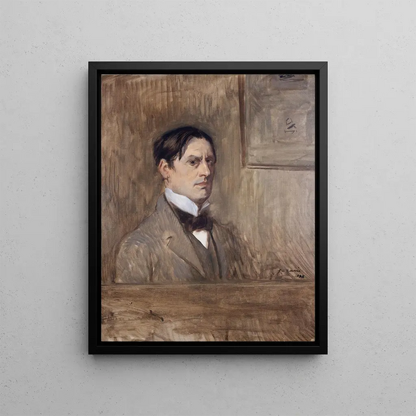 Self-portrait Painting - Jean-Louis Forain — framed artwork on a wall