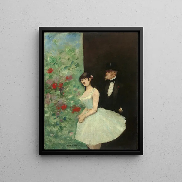 Behind the Scenes - Jean-Louis Forain — framed artwork on a wall