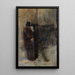 Confidence Behind the Scenes of the Opera - Jean-Louis Forain — framed artwork on a wall