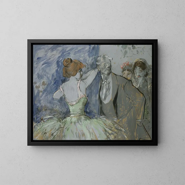 Behind the Scenes - Jean-Louis Forain — framed artwork on a wall