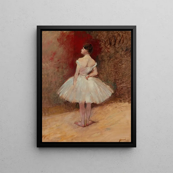 standing dancer - Jean-Louis Forain — framed artwork on a wall