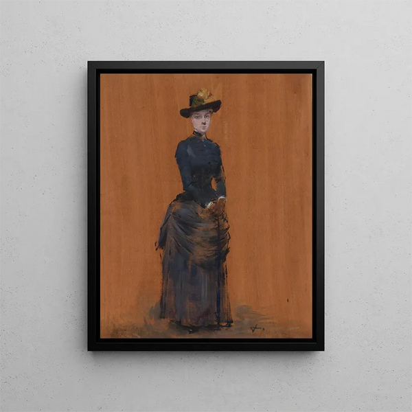 Elegant Woman Painting - Jean-Louis Forain — framed artwork on a wall