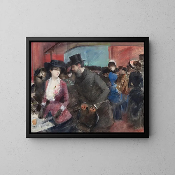 Folies Bergère - Jean-Louis Forain — framed artwork on a wall