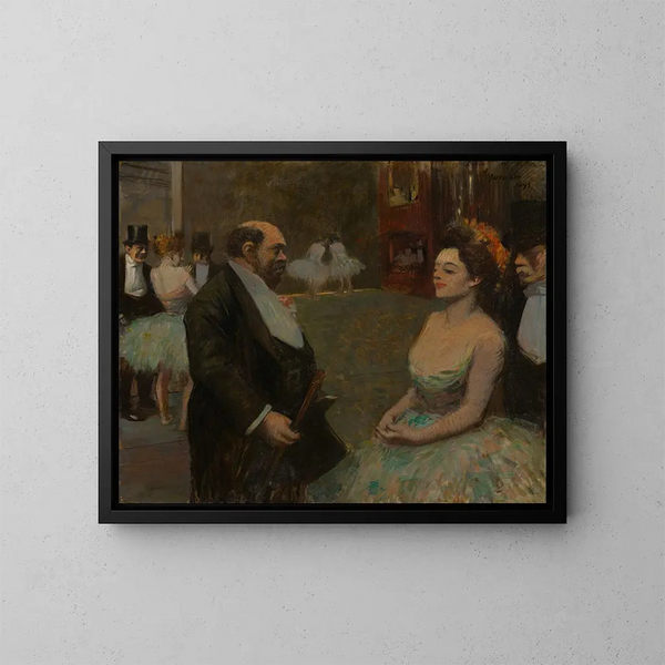 Behind the Scenes - Jean-Louis Forain — framed artwork on a wall