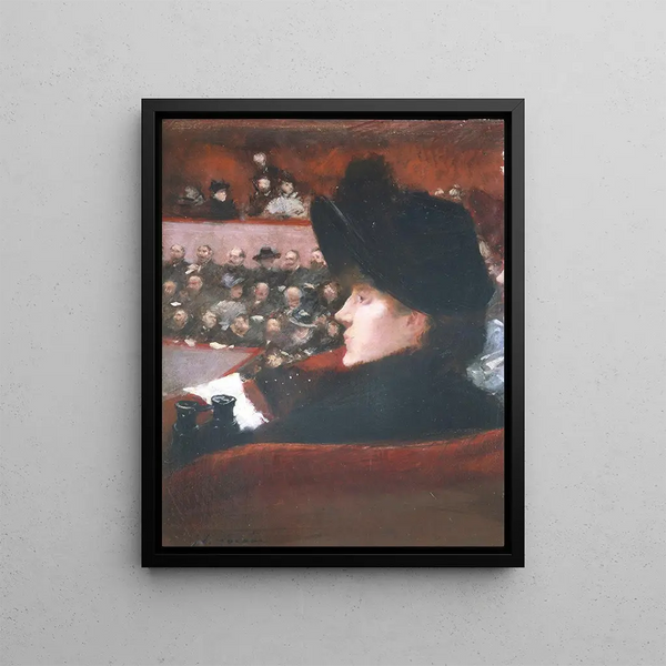 La Loge - Jean-Louis Forain — framed artwork on a wall
