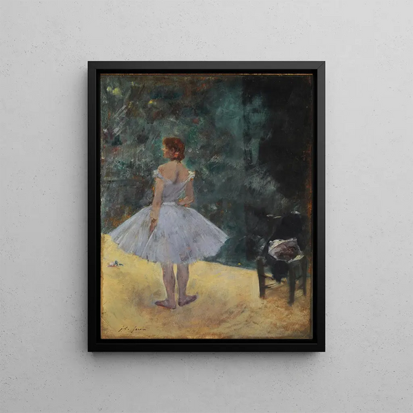 The Dancer The Ballerina - Jean-Louis Forain — framed artwork on a wall