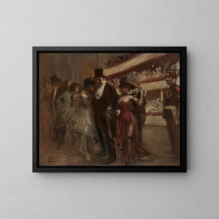 The opera scene - Jean-Louis Forain — framed artwork on a wall