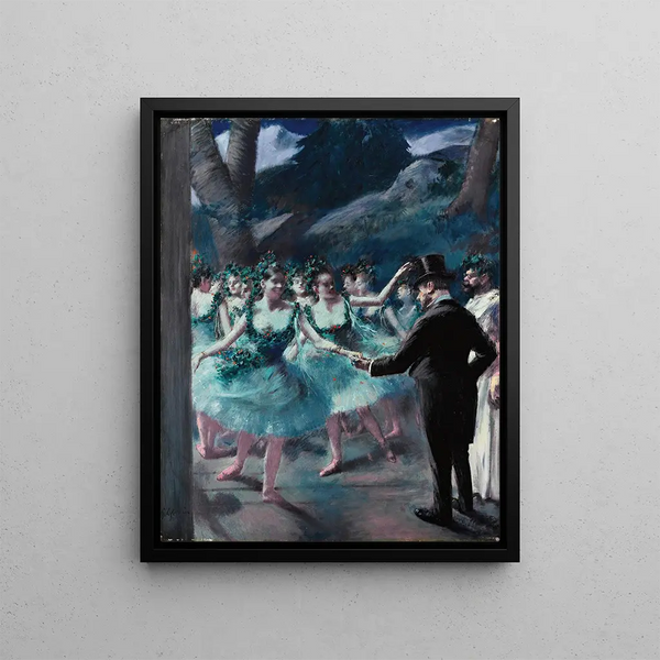 The Ballet - Jean-Louis Forain — framed artwork on a wall