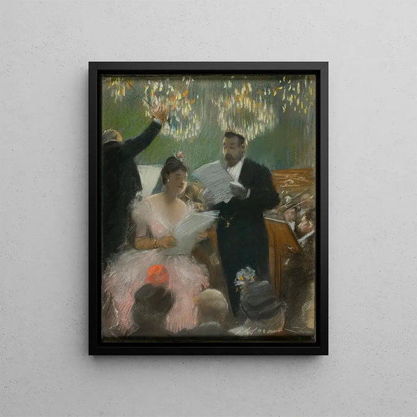L'Orchestre - Jean-Louis Forain — framed artwork on a wall