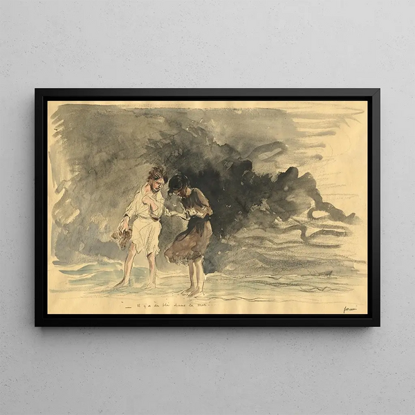 There is corn in the sea - Jean-Louis Forain — framed artwork on a wall