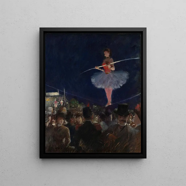 Tightrope Walker - Jean-Louis Forain — framed artwork on a wall