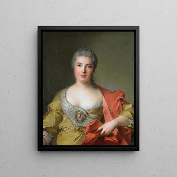 Honorée Julie Mirleau de Neuville - Jean-Marc Nattier — framed artwork on a wall