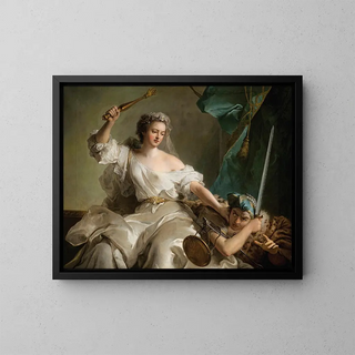 Allegory of Justice punishing Injustice 1737 - Jean-Marc Nattier — framed artwork on a wall