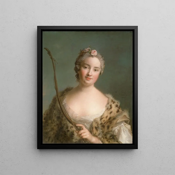 Charlotta Fredrika Sparre 1719-1795 later Countess Fersen - Jean-Marc Nattier — framed artwork on a wall
