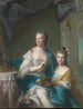 Madame Marsollier and her daughter - Jean-Marc Nattier — artwork view