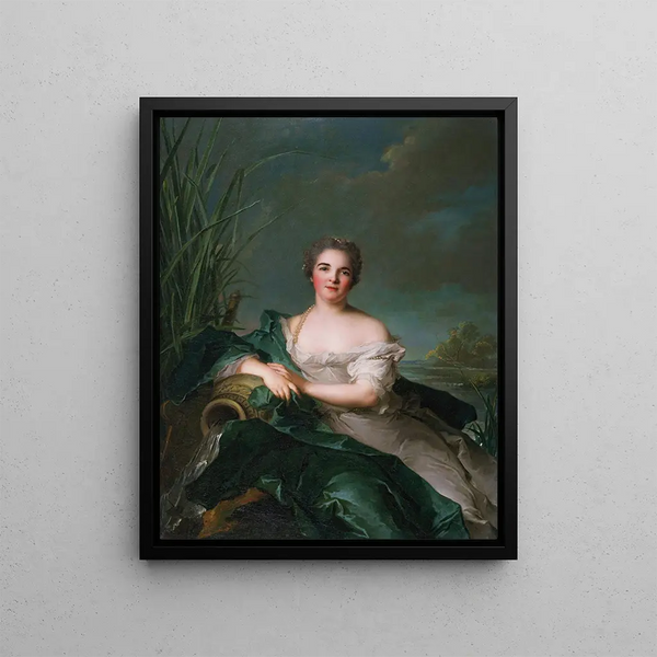Madame de Flesselles - Jean-Marc Nattier — framed artwork on a wall