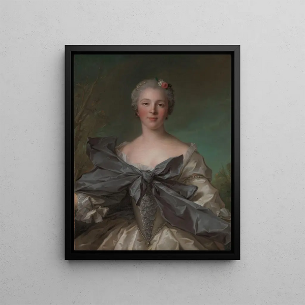 Marie Françoise de La Cropte de St Abre Marquise d'Argence born 1714 - Jean-Marc Nattier — framed artwork on a wall