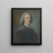 Portrait of a gentleman - Jean-Marc Nattier — framed artwork on a wall