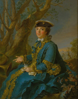 JeanMarc Nattier - Portrait Of Marie Louise Elisabeth De France Duchess Of Parma.webp