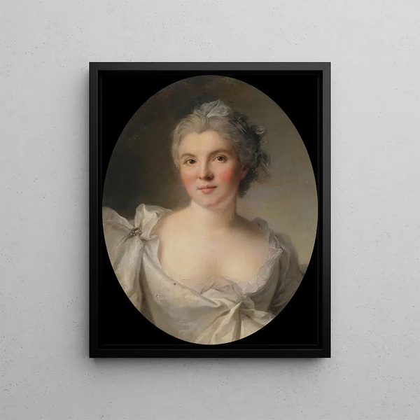 Portrait of a woman - Jean-Marc Nattier — framed artwork on a wall